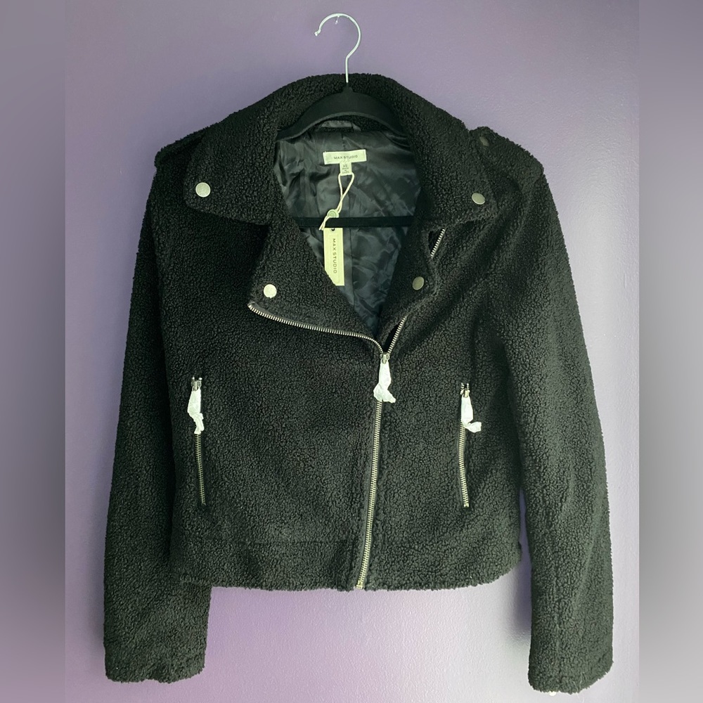 NWT Max Studio Moto Jacket 17 P2P🖤